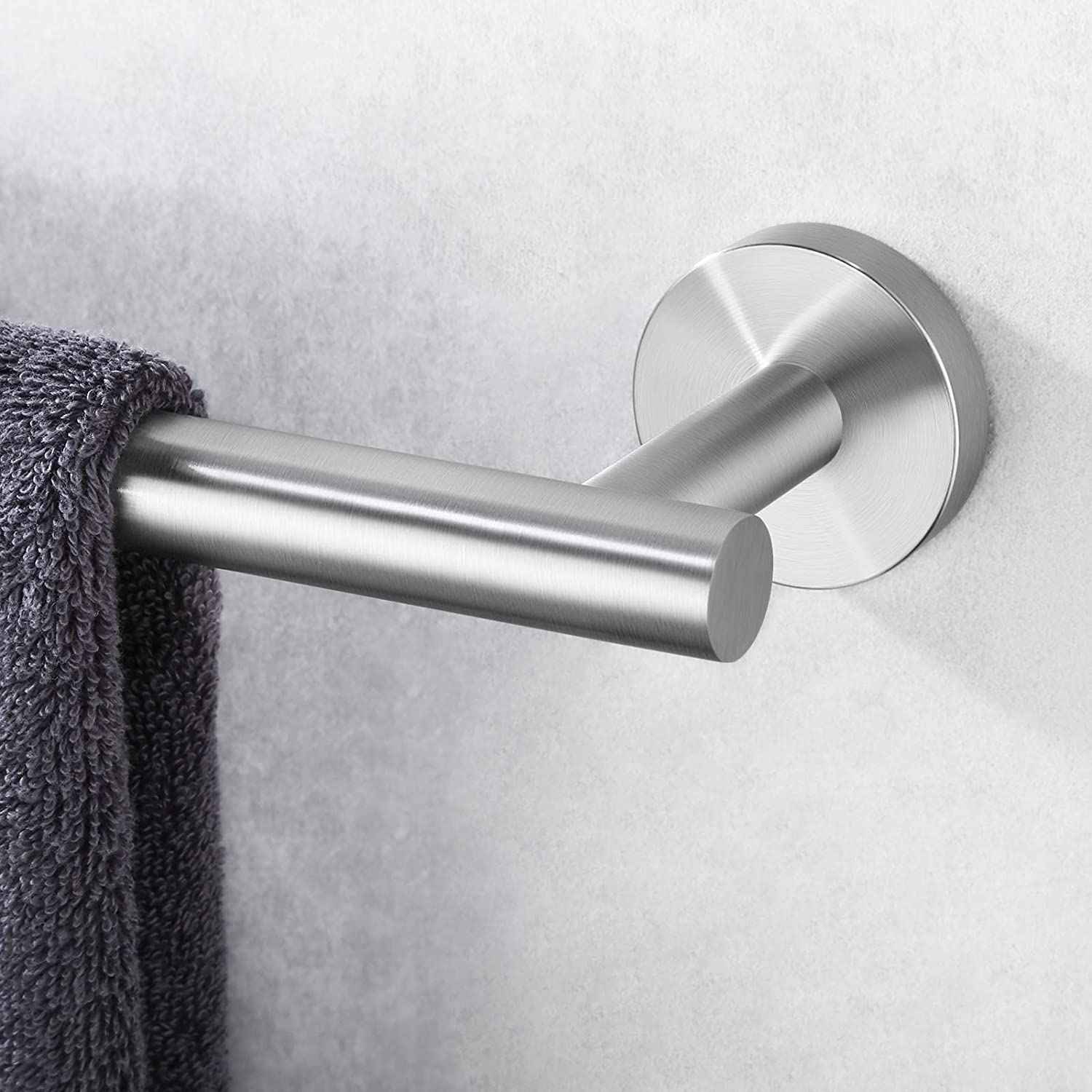38 in. x  2.5 in. x  1.5 in.  Brushed Stainless Steel Towel Bar Stainless Steel
