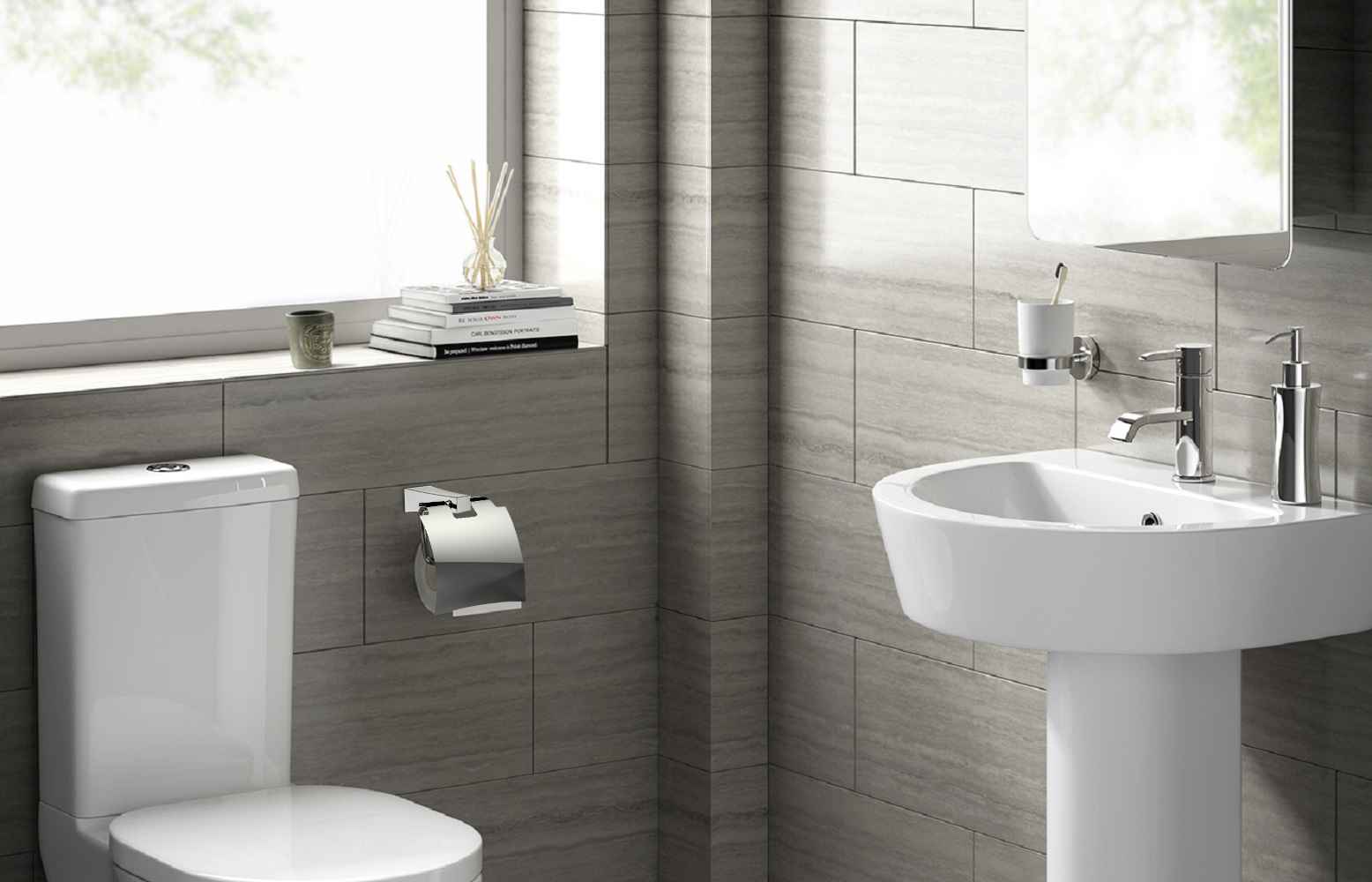 4.88-in. x 6.11-in. Toilet Paper Roll Holder Chrome Stainless Steel