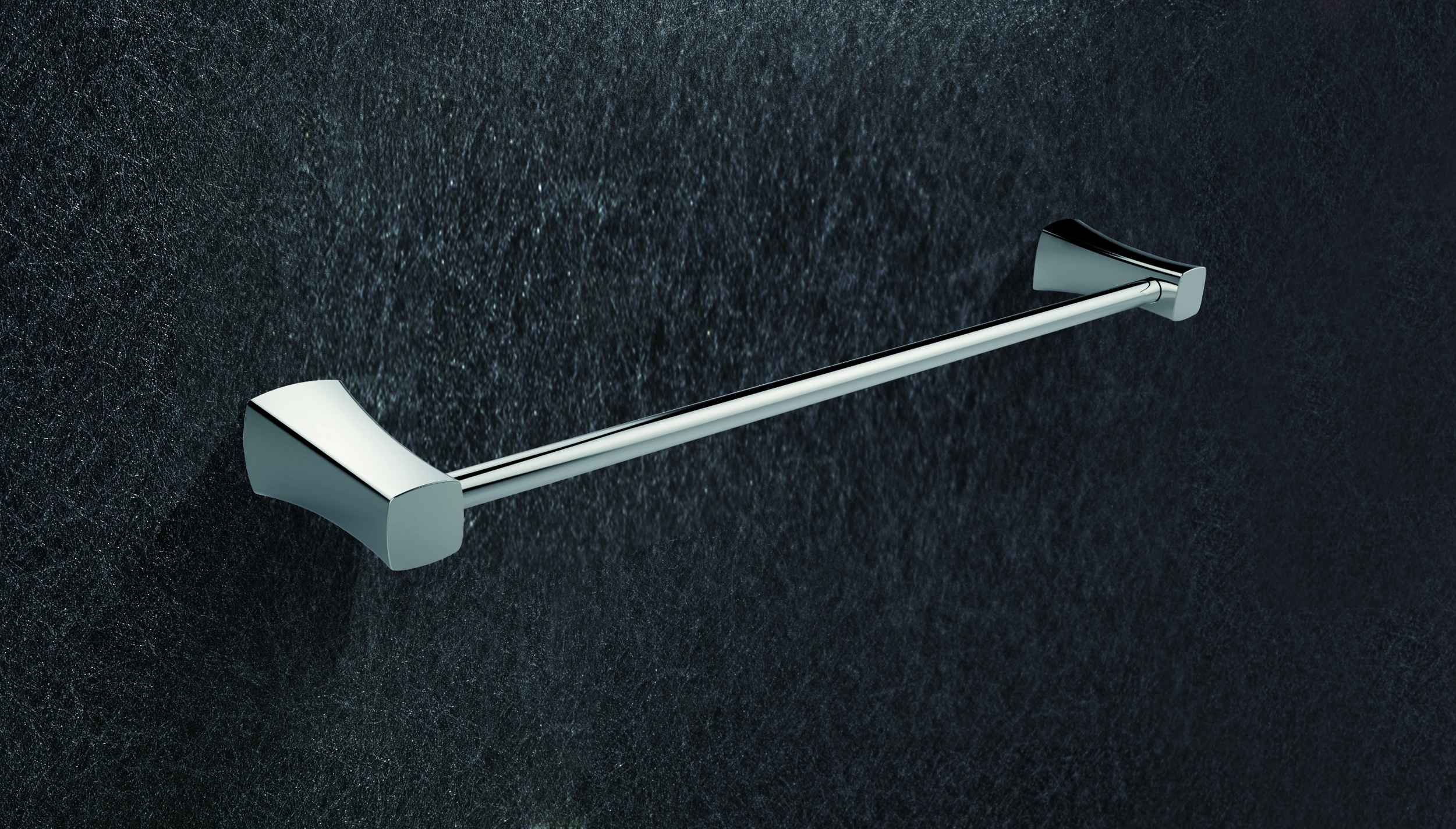 24.67 in. x 3.74 in. x 1.85 in. Chrome Towel Bar Stainless Steel