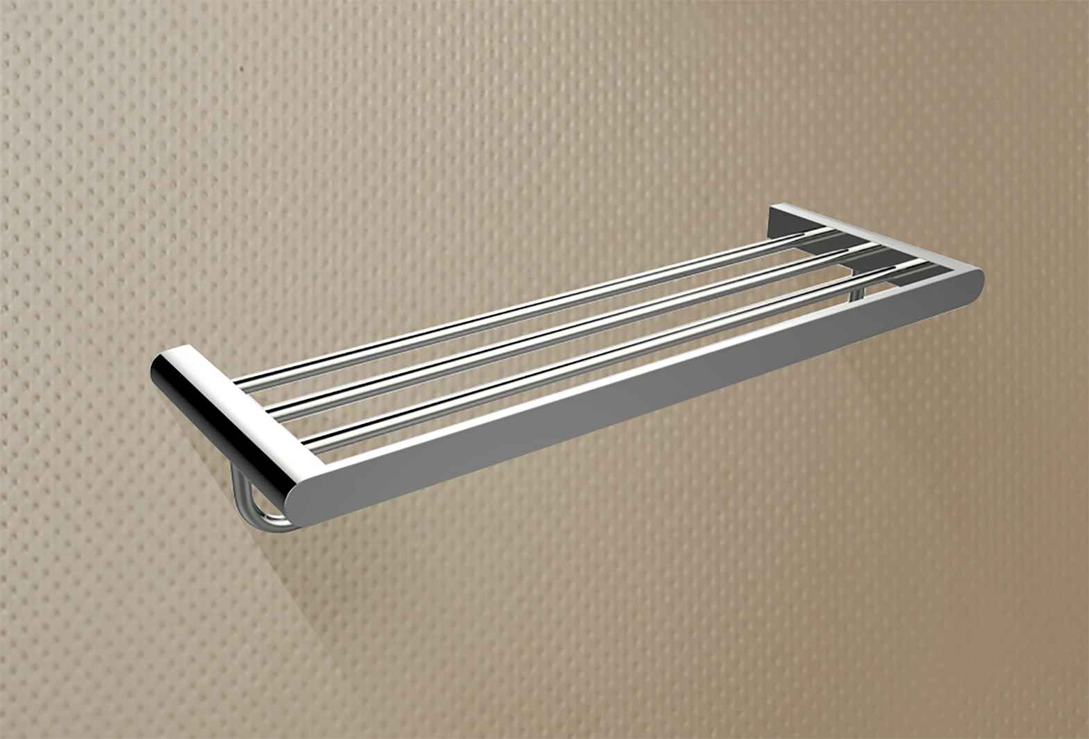 23.66 in. x  8.27 in. x  4.56 in.  Chrome Towel Bar Stainless Steel