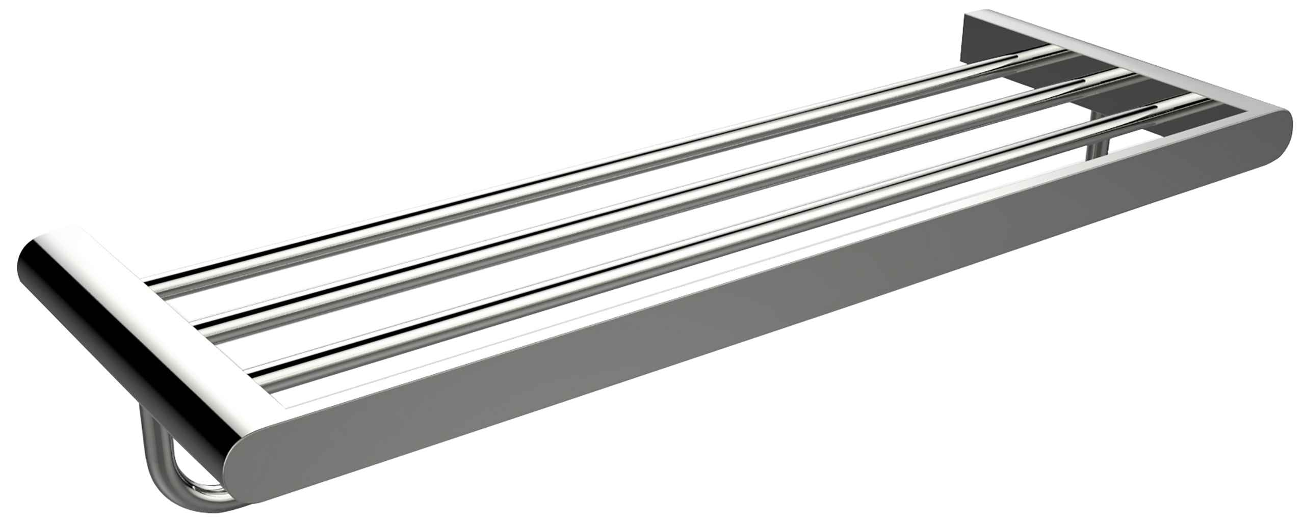 23.66 in. x 8.27 in. x 4.56 in. Chrome Towel Bar Stainless Steel