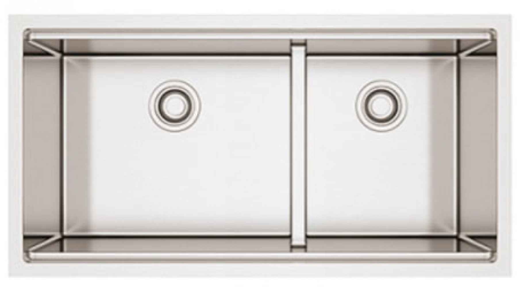 48.5-in. W CSA Approved Stainless Steel Kitchen Sink With 2 Bowl And 16 Gauge
