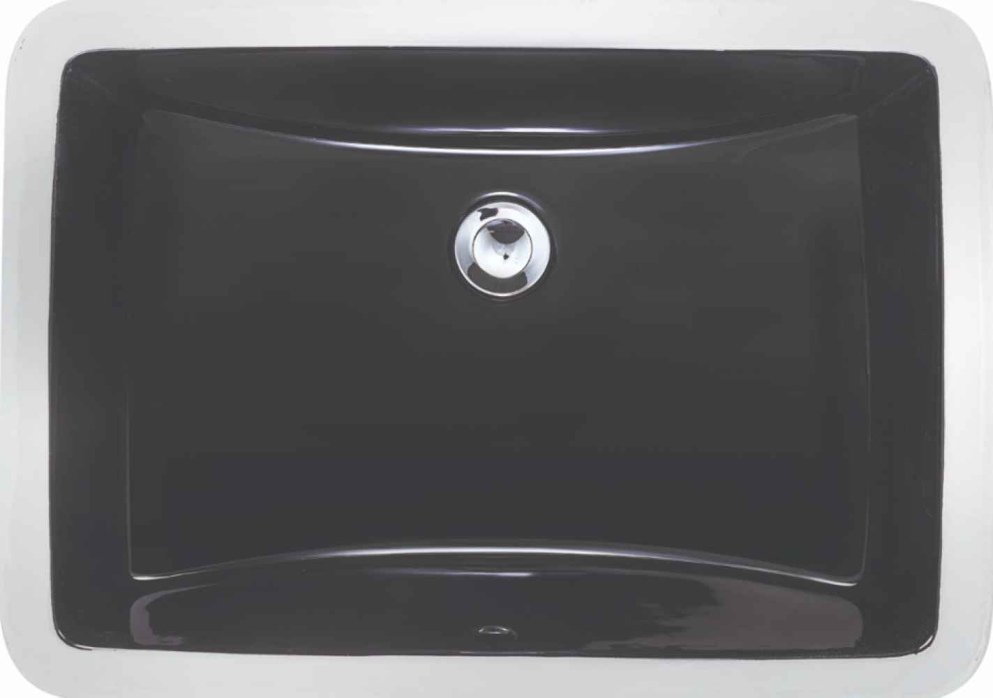 20.75-in. x 14.75-in. Ceramic Bathroom Undermount Sink In Black CSA