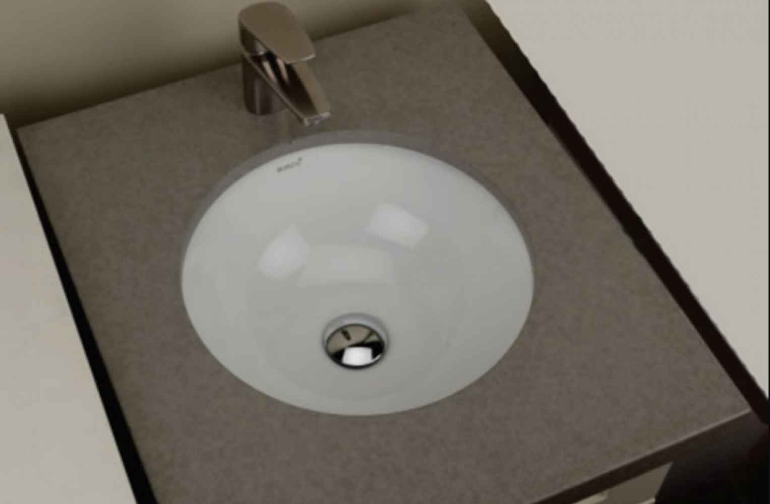 15.75-in. x 15.75-in. Ceramic Bathroom Undermount Sink In White CSA