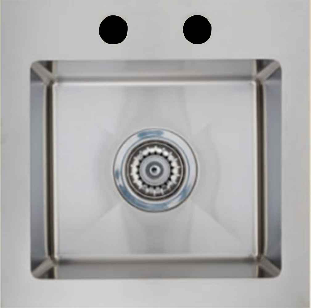 15-in. W CSA Approved Stainless Steel Laundry Sink With 1 Bowl And 18 Gauge