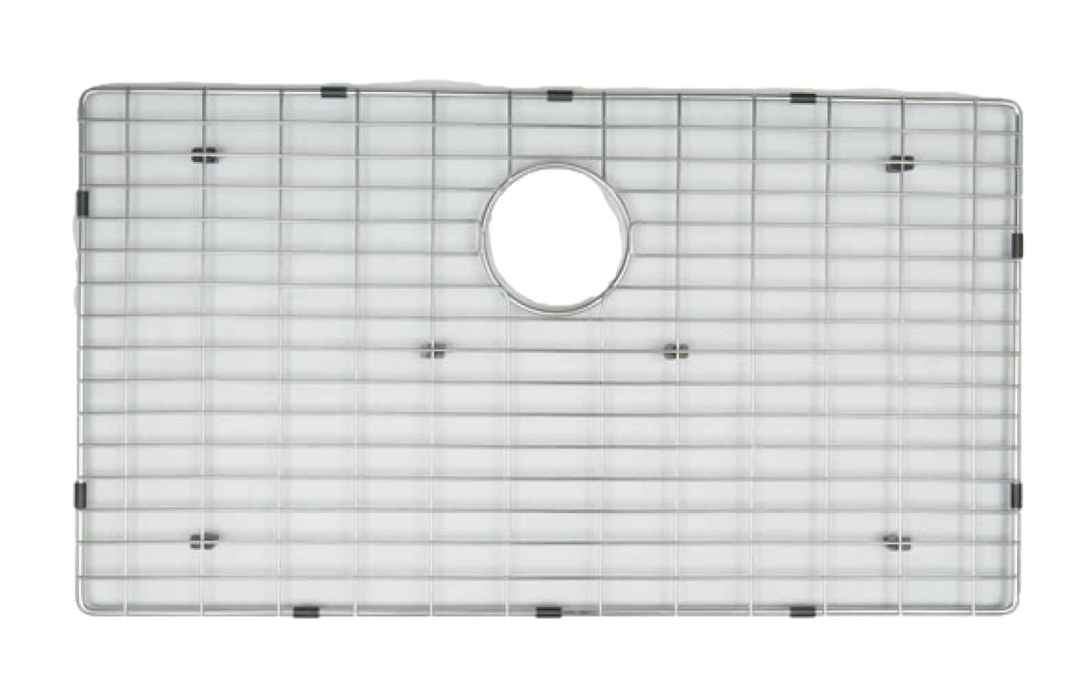 DISCONTINUED: 30-in. W X 16-in. D Stainless Steel Kitchen Sink Grid In Chrome Color