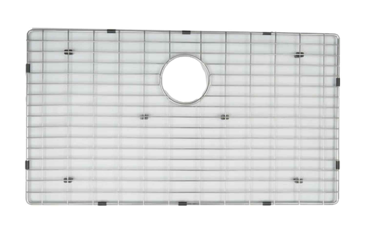 DISCONTINUED: 27-in. W X 16-in. D Stainless Steel Kitchen Sink Grid In Chrome Color