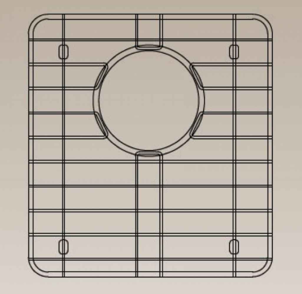 DISCONTINUED: 15.5-in. W X 16-in. D Stainless Steel Kitchen Sink Grid In Chrome Color