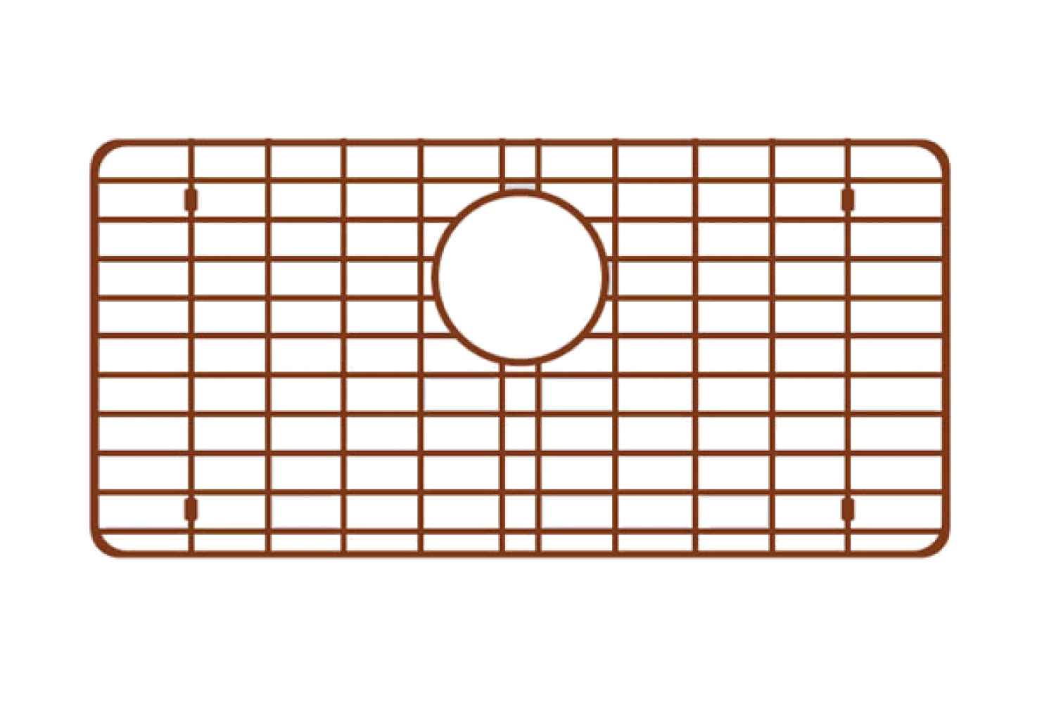 DISCONTINUED: 28-in. W X 16-in. D Copper Kitchen Sink Grid In Copper Color