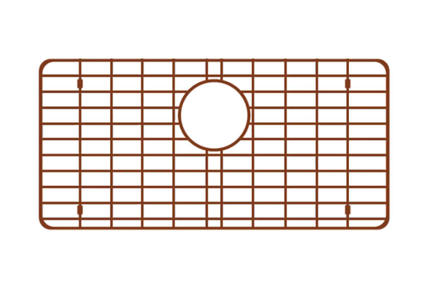 DISCONTINUED: 31-in. W X 16-in. D Copper Kitchen Sink Grid In Copper Color