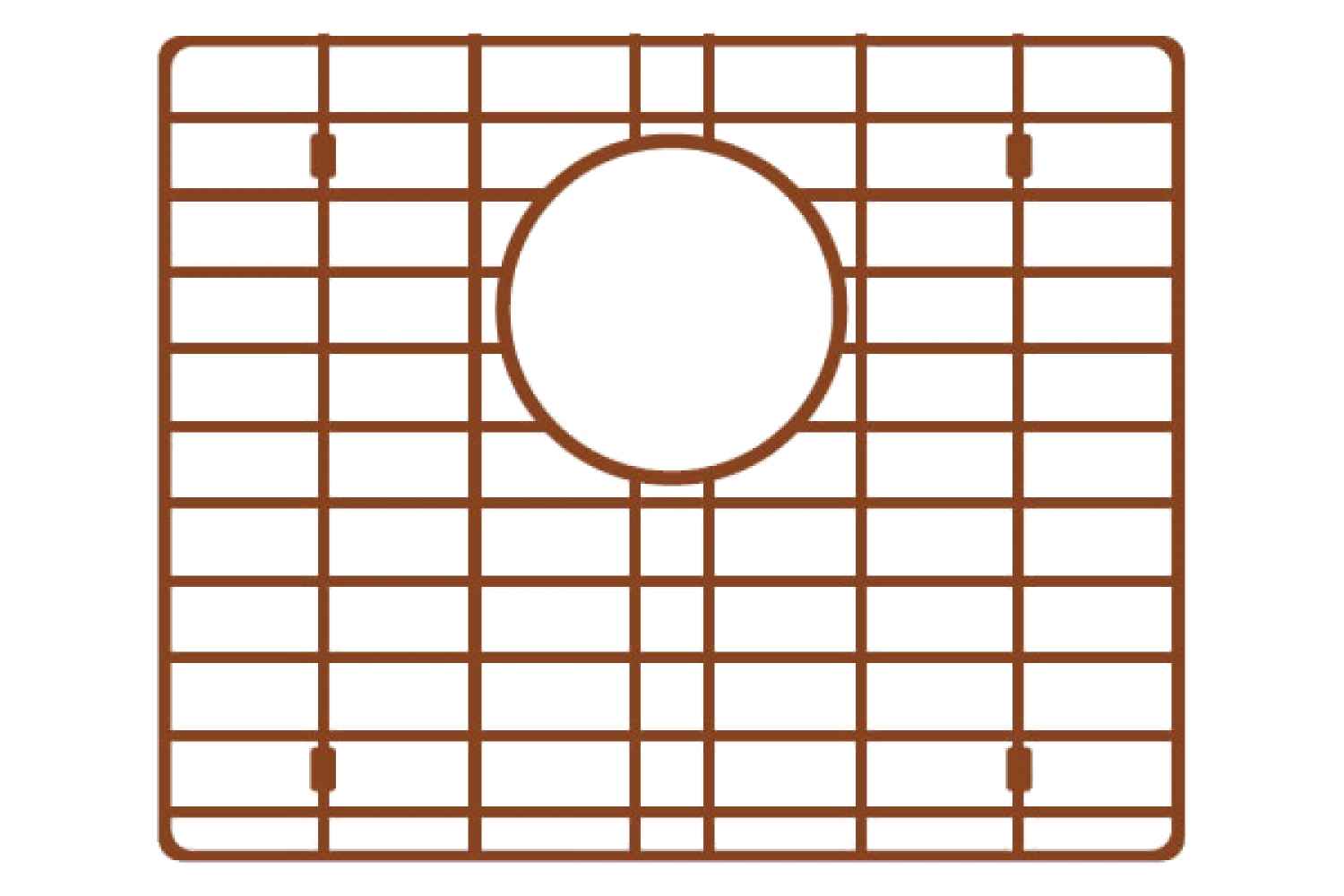 DISCONTINUED: 34-in. W X 16-in. D Copper Kitchen Sink Grid In Copper Color
