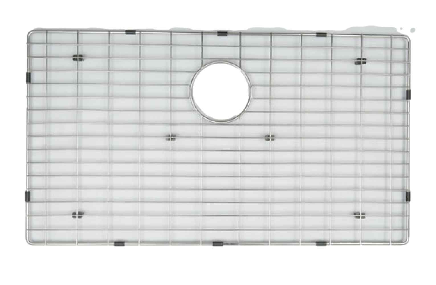 DISCONTINUED: 27-in. W X 16-in. D Stainless Steel Kitchen Sink Grid In Chrome Color