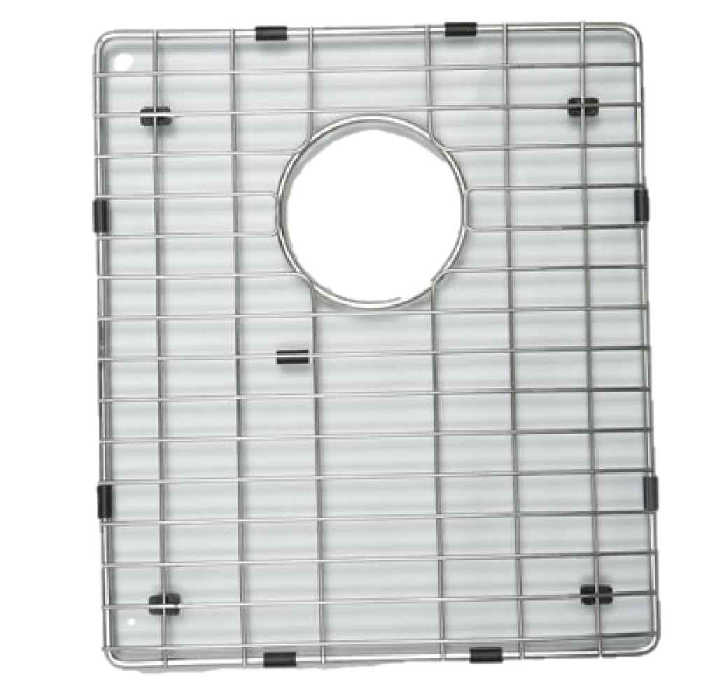 DISCONTINUED: 10-in. W X 15.75-in. D Stainless Steel Kitchen Sink Grid In Chrome Color