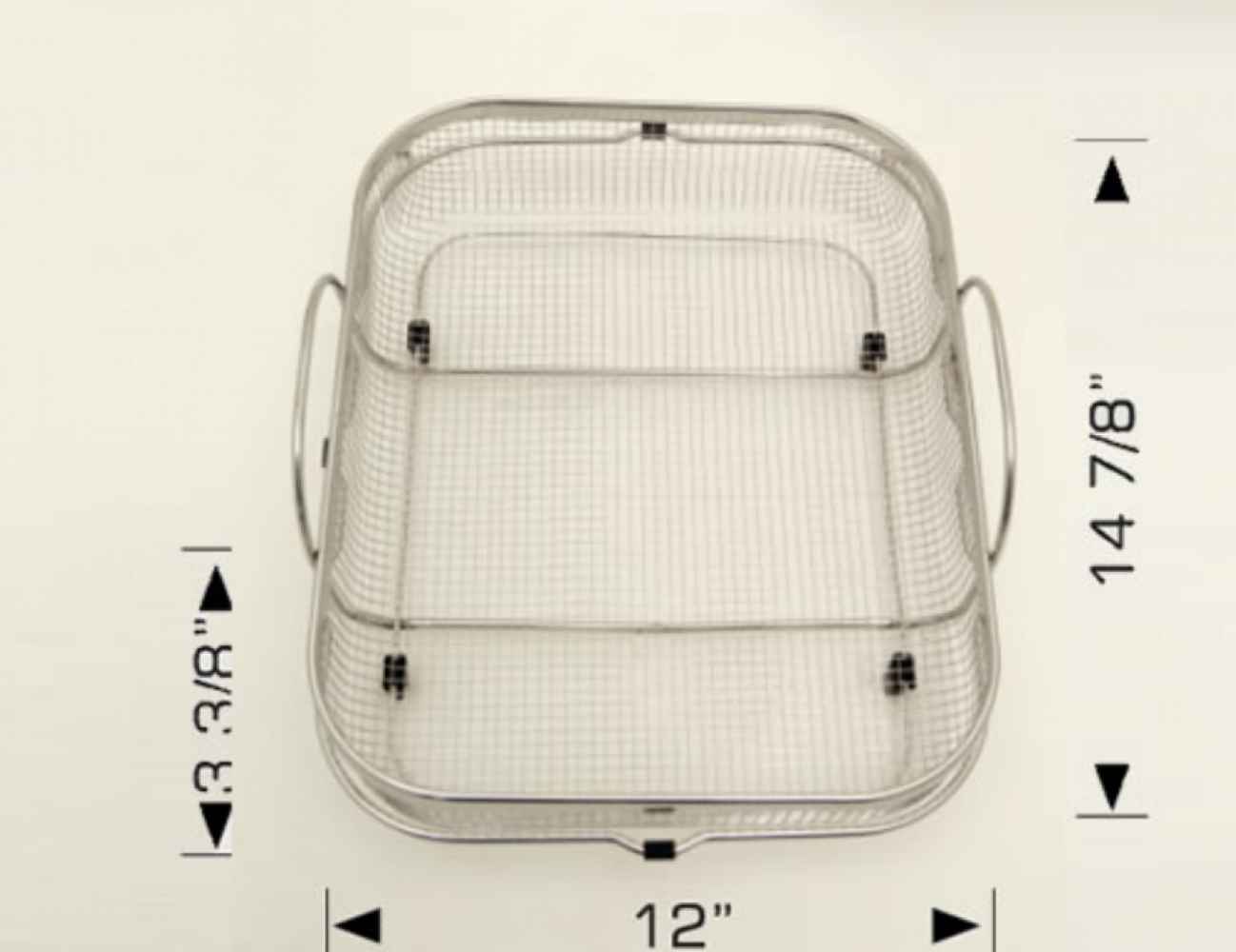 12-in. W Stainless Steel Kitchen Basket In Stainless Steel Color