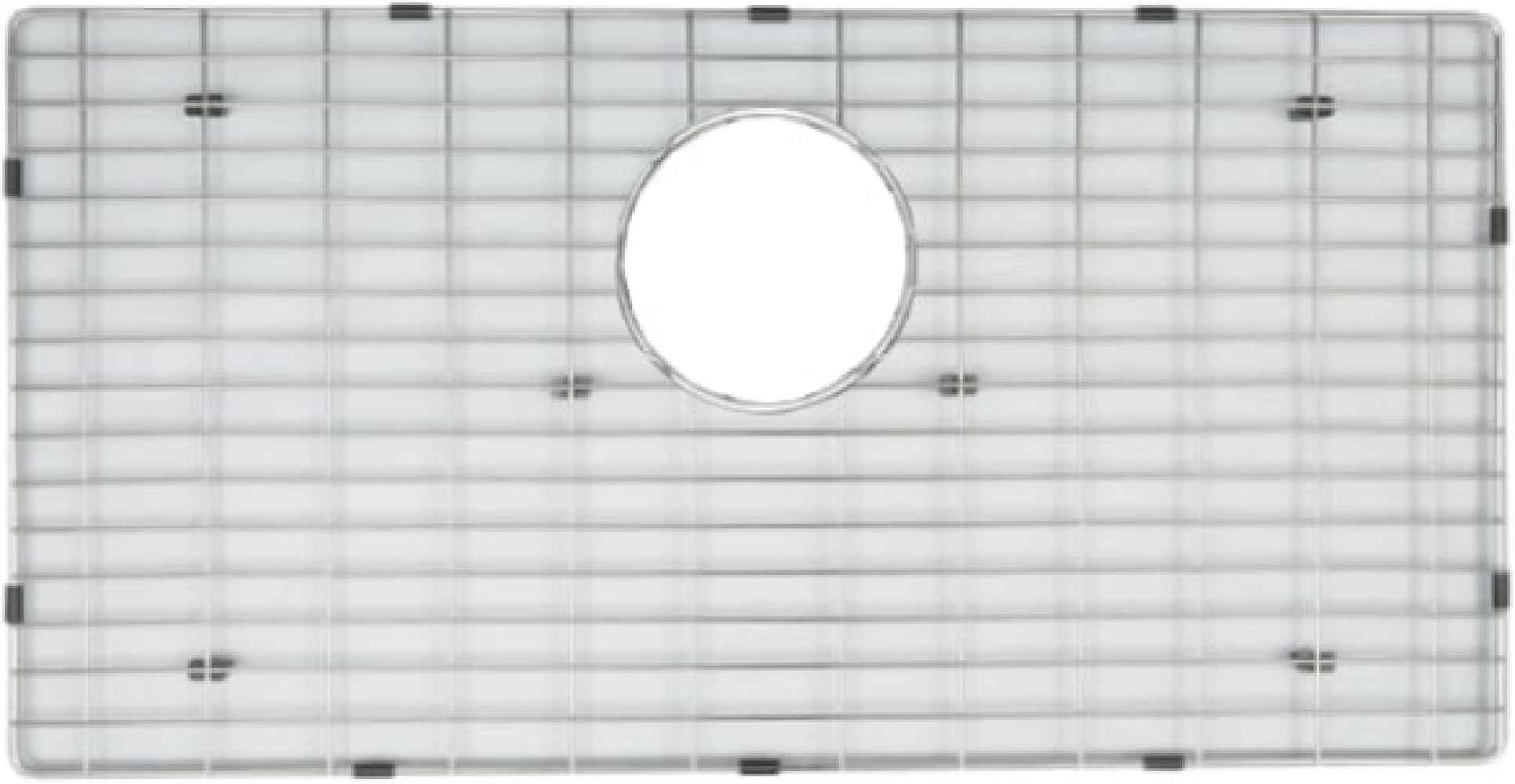 DISCONTINUED: 31-in. W X 15.5-in. D Stainless Steel Kitchen Sink Grid In Chrome Color