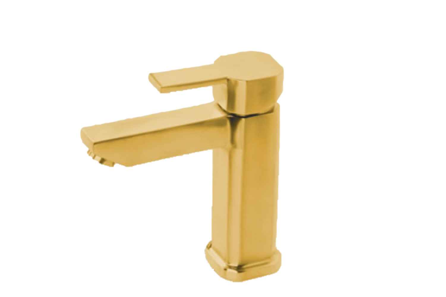 1 Hole CSA Stainless Steel Bathroom Sink Faucet Gold Stainless Steel