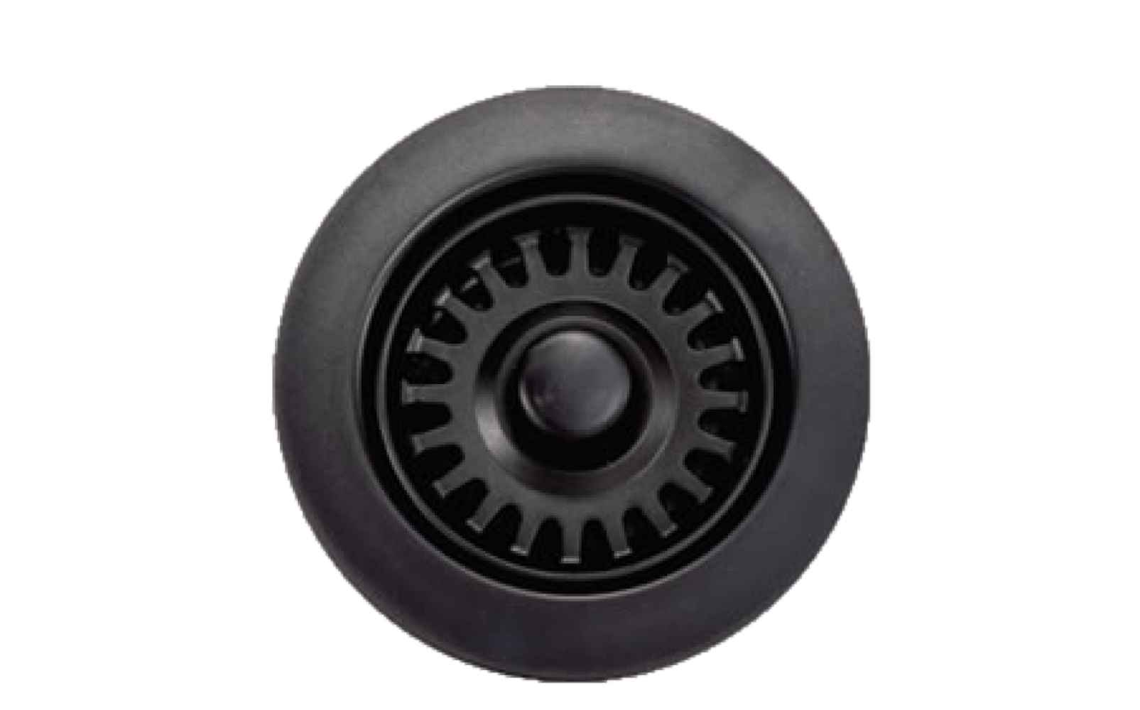 Round Black Kitchen Sink Strainer Stainless Steel