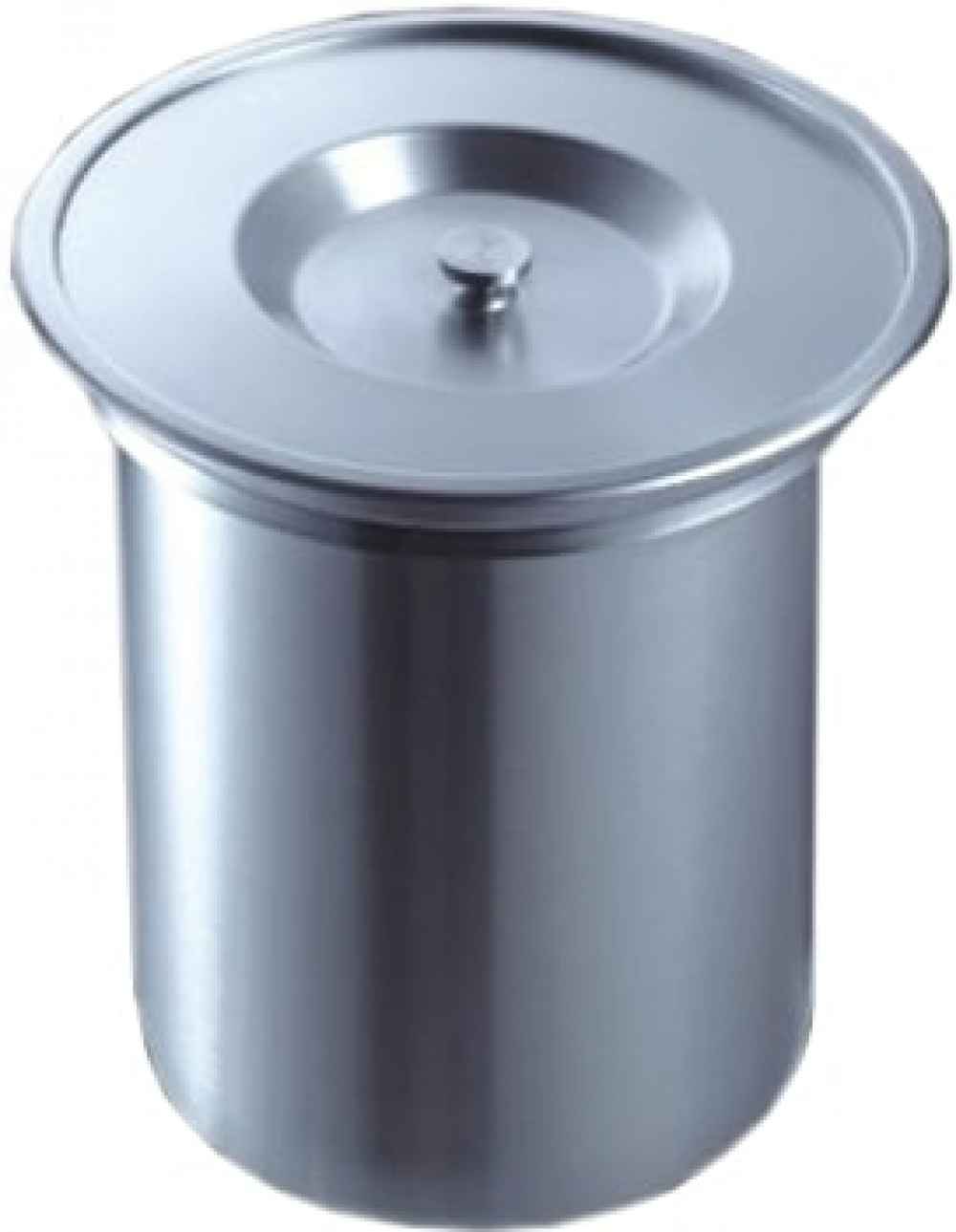 10.827-in. x 11.812-in. Kitchen Waste Container In Stainless Steel