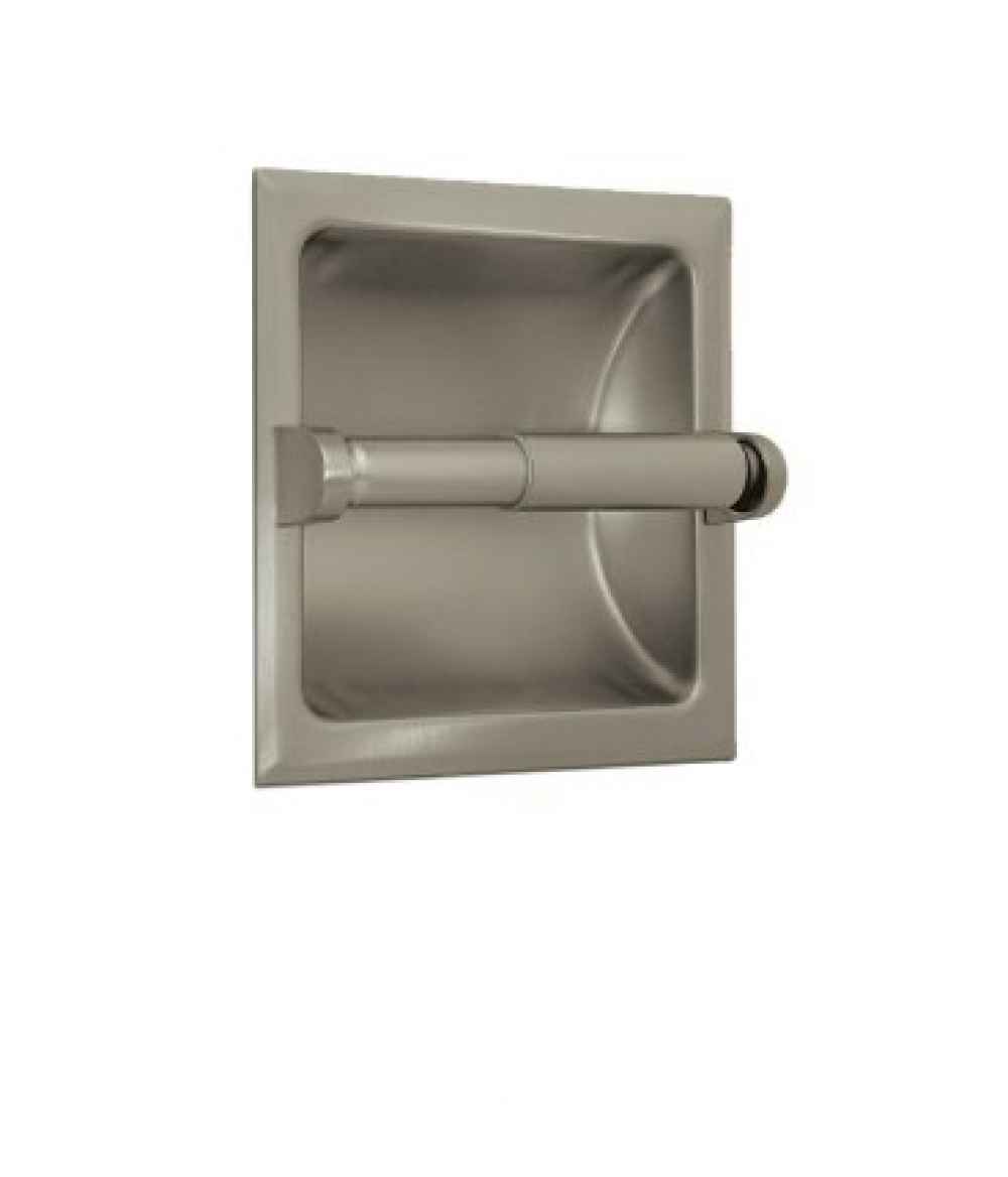 5.125-in. x 7.62-in. Toilet Paper Roll Holder Satin Nickel Stainless Steel