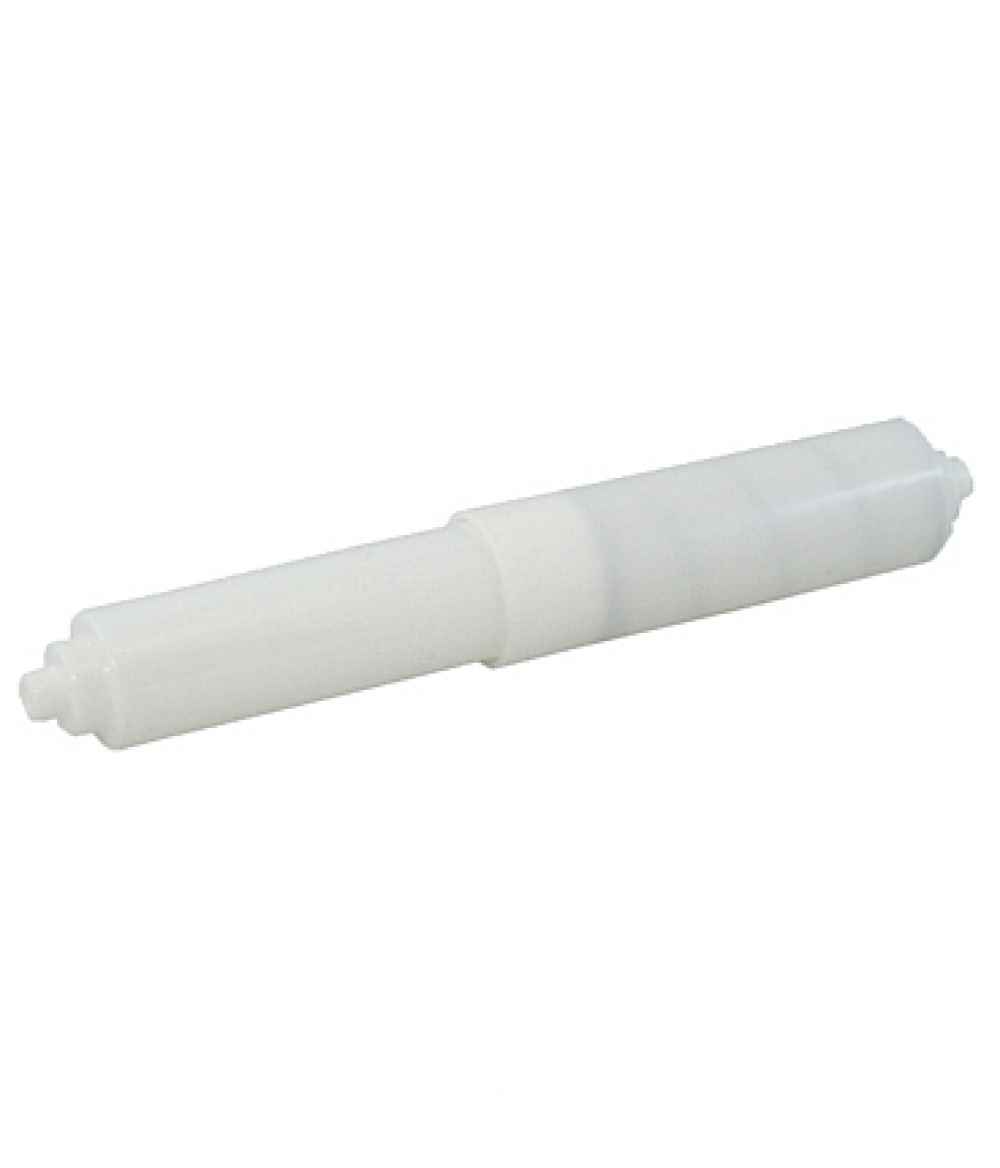 8-in. x 2.5-in. Toilet Paper Roll Holder Roller Plastic White