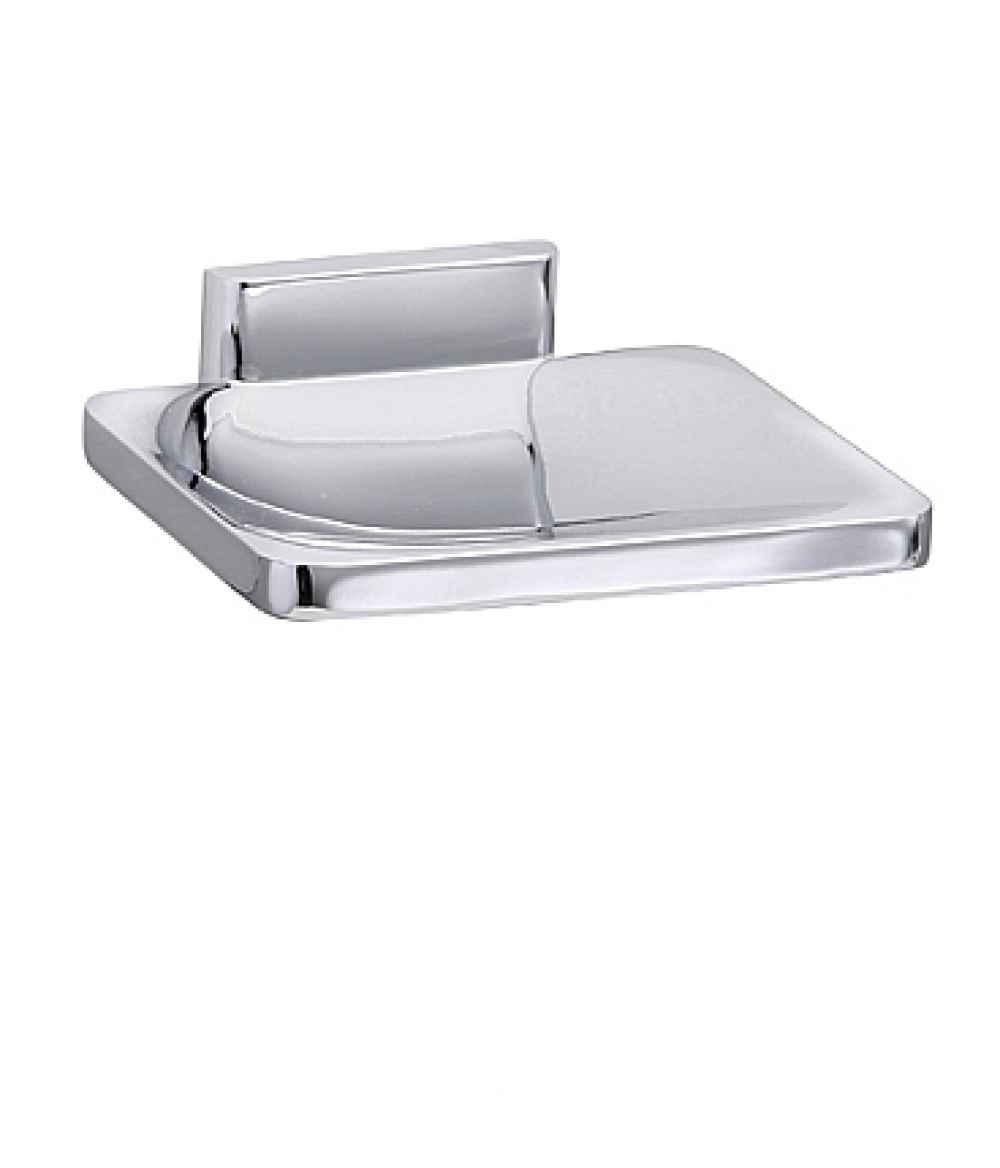 4 in. x 4 in. Chrome Plated Soap Dish