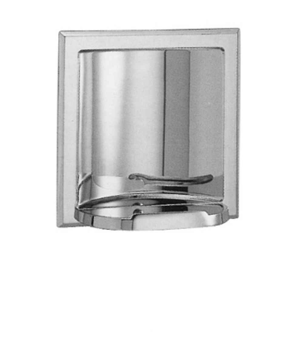 5.125 in. x 5.125 in. Chrome Plated Soap Dish