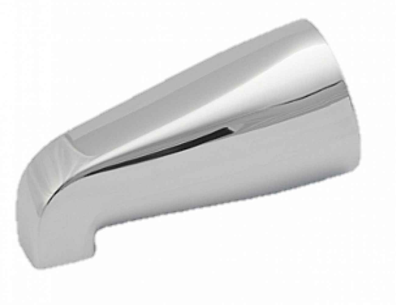 5.38 in. Spout Chrome Tub Spout in Brass