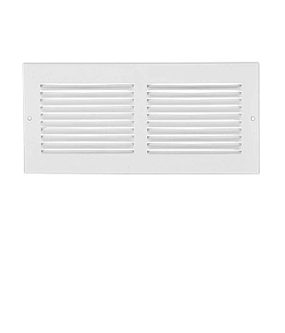 24 in. x 6 in. Stainless Steel Air Return Grilles in White
