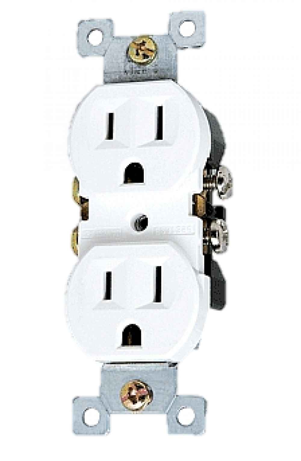 15 AMP Unique White Electrical Receptacle Aluminum
