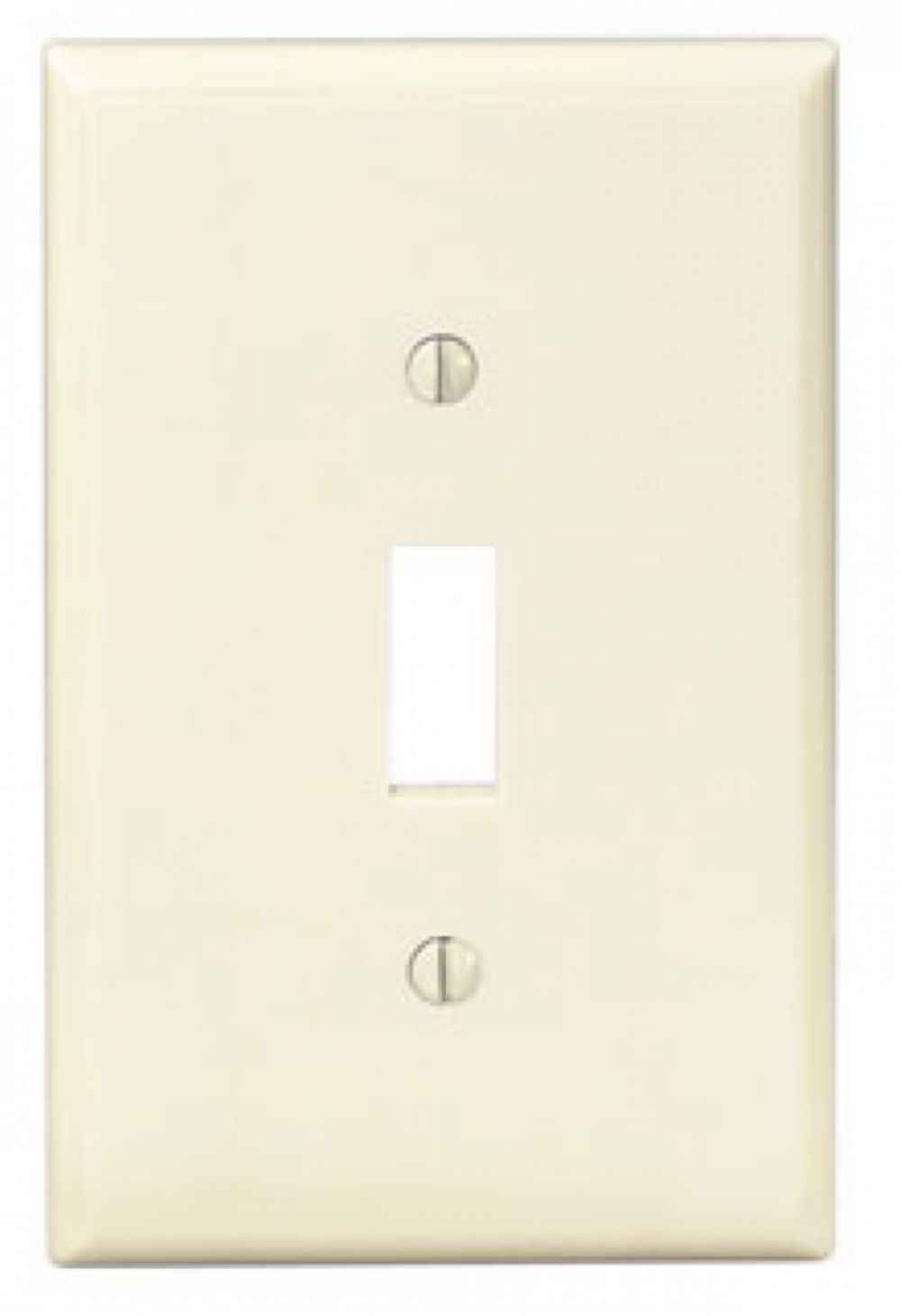 Rectangle Ivory Electrical Switch Plate Plastic