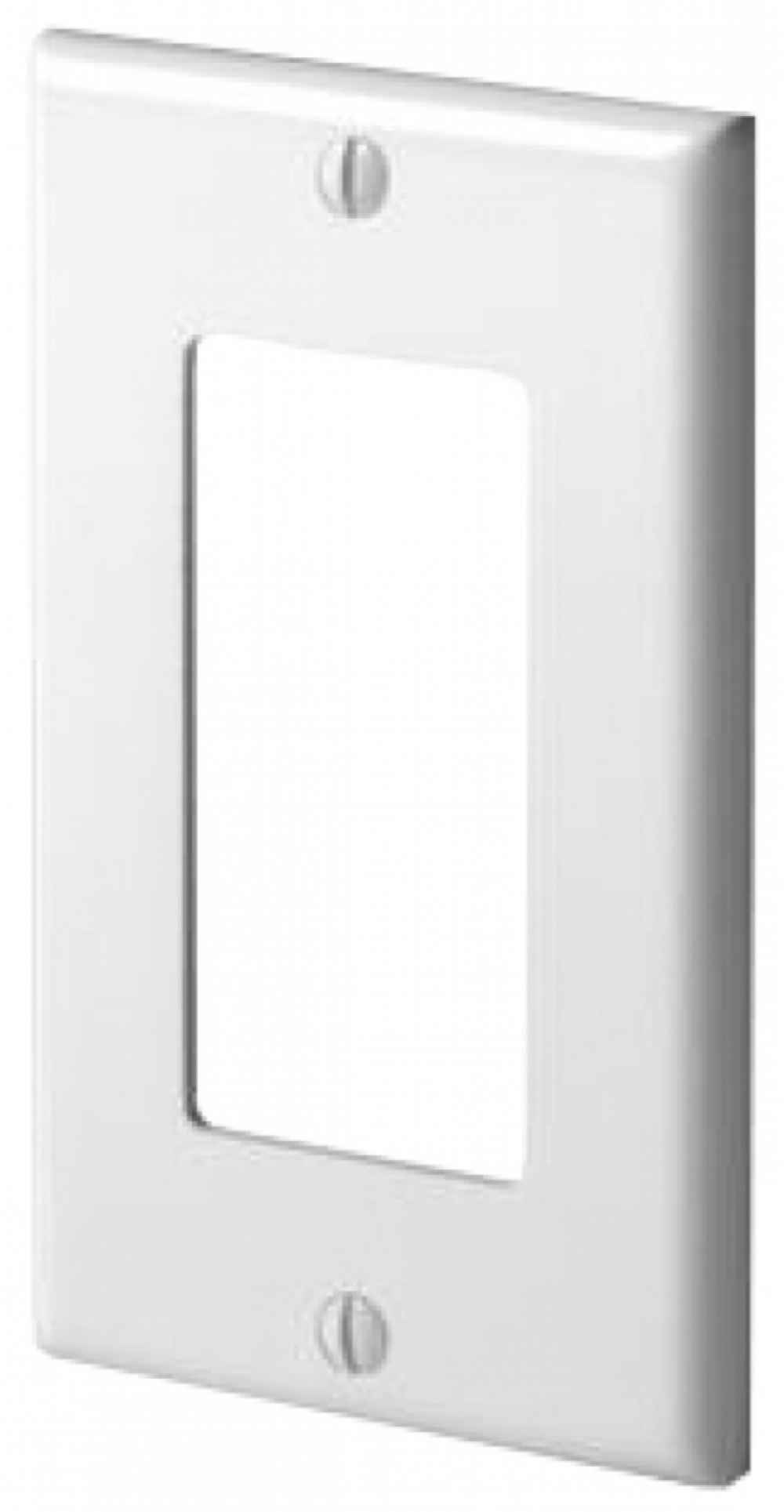 Rectangle White Electrical Switch Plate Plastic