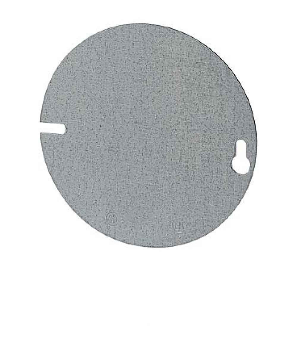 4 in. Round Stainless Steel Octagon Box cover in Stainless Steel