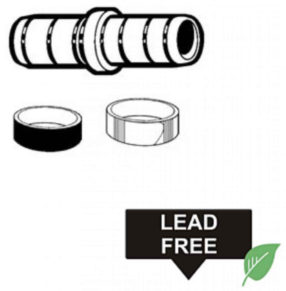 0.5 in. x 0.5 in. Lead Free Brass Pex Transition Coupling