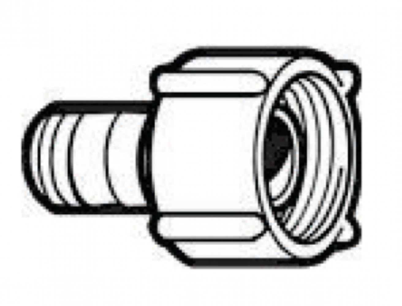 0.5 in. Round Black  Pex Polyalloy Female Adapter