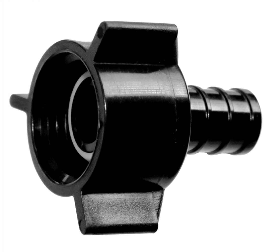 0.5 in. Round Black  Pex Polyalloy Female Adapter