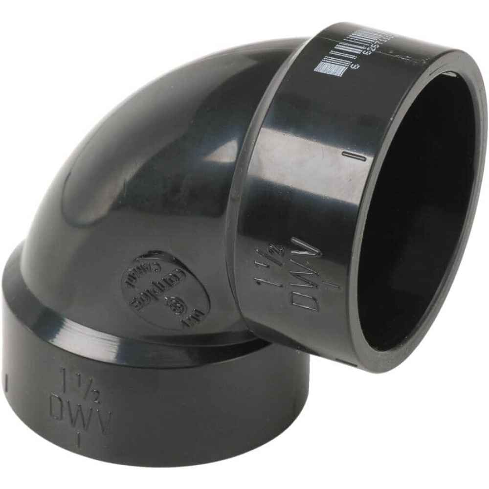 2 in. x 2 in. ABS 90 Elbow Hub x Hub