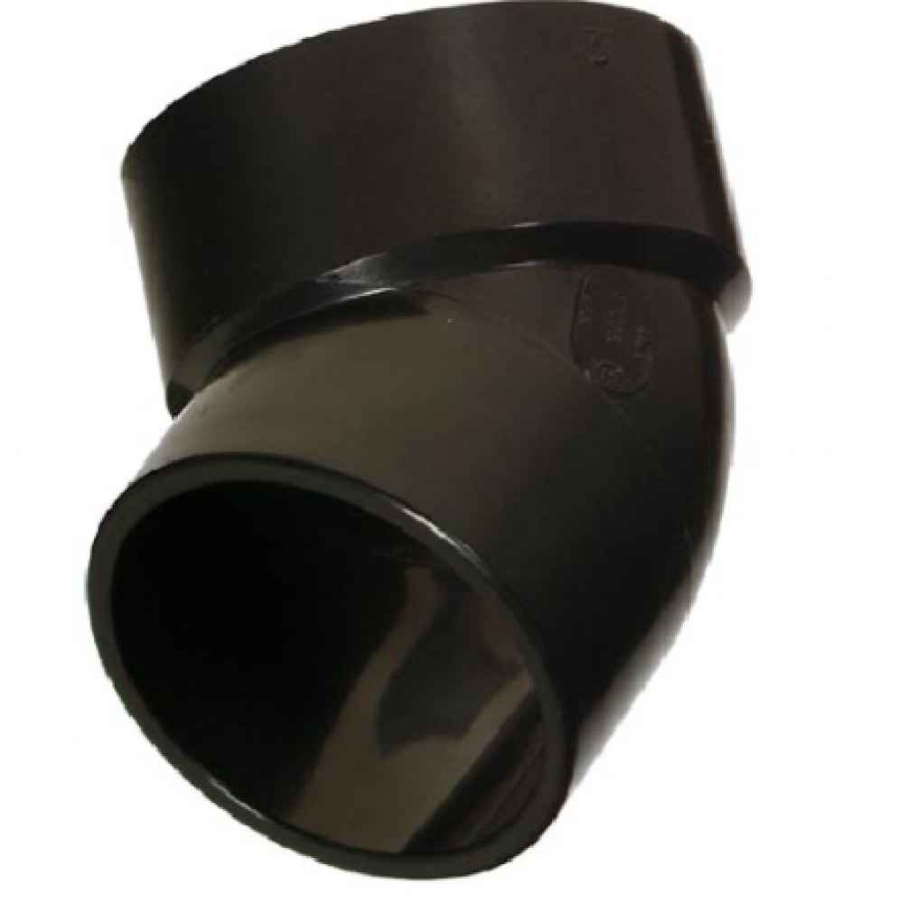 2 in. x 2 in. ABS 45 Elbow Spigot x Hub