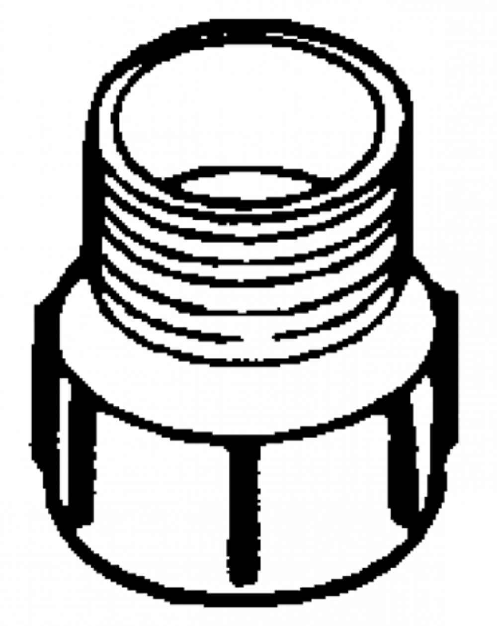 1.5 in. x 1.5 in. ABS Male Adapter