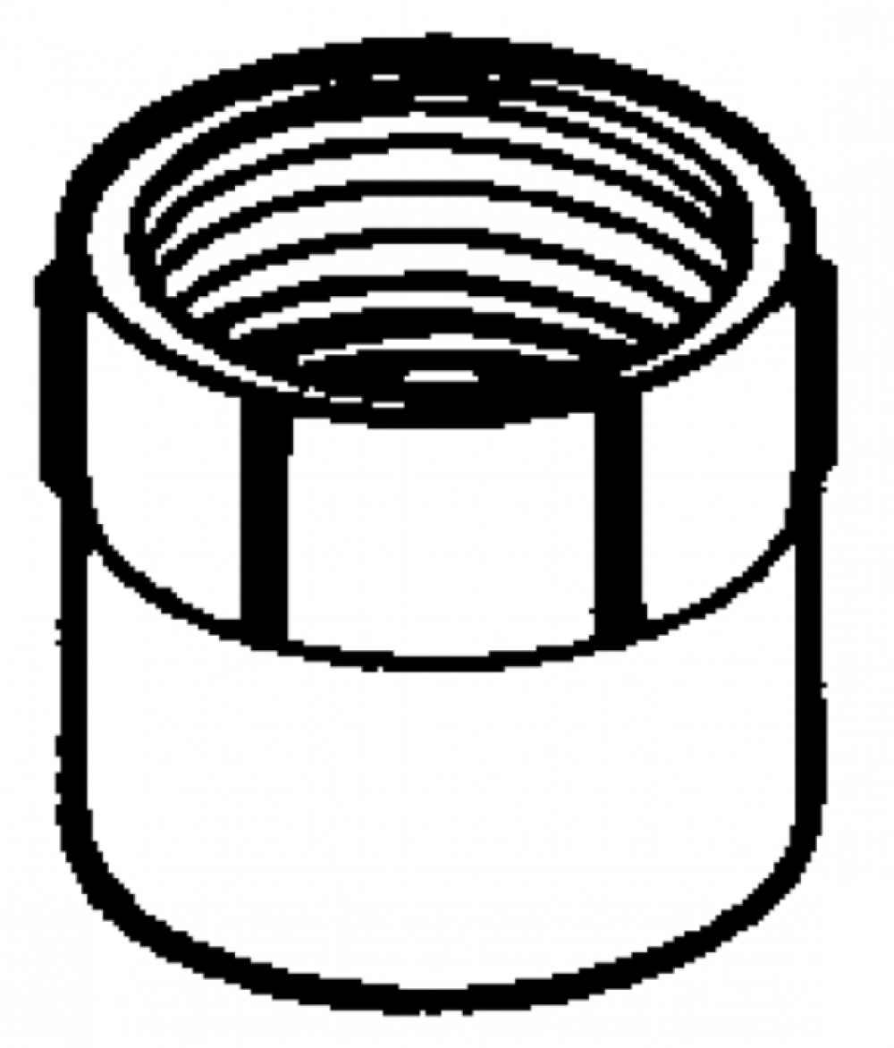 1.5 in. x 1.5 in. Round ABS Female Adapter in Traditional Style