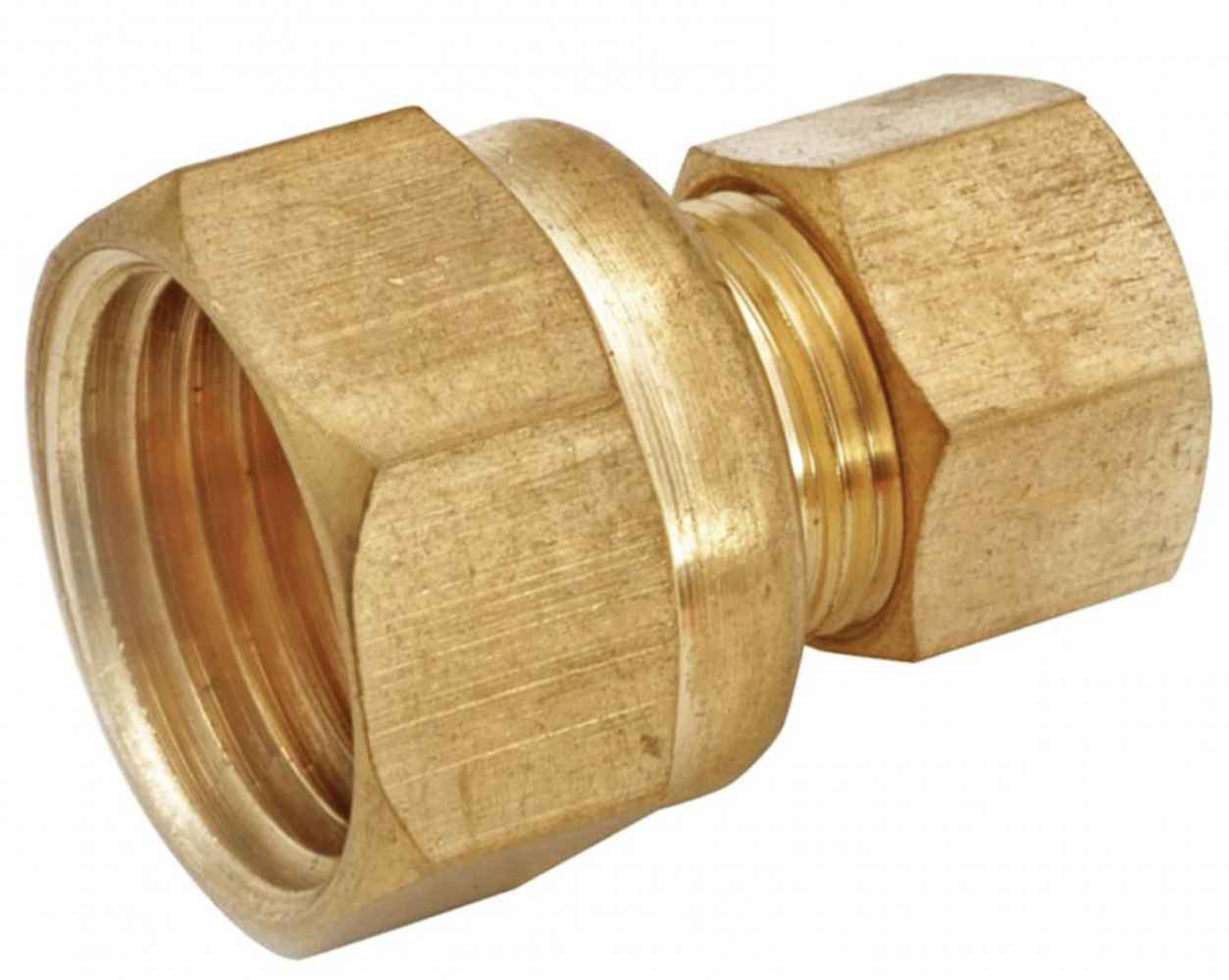 0.375 in. x 0.25 in. Brass Compression Female Adapter