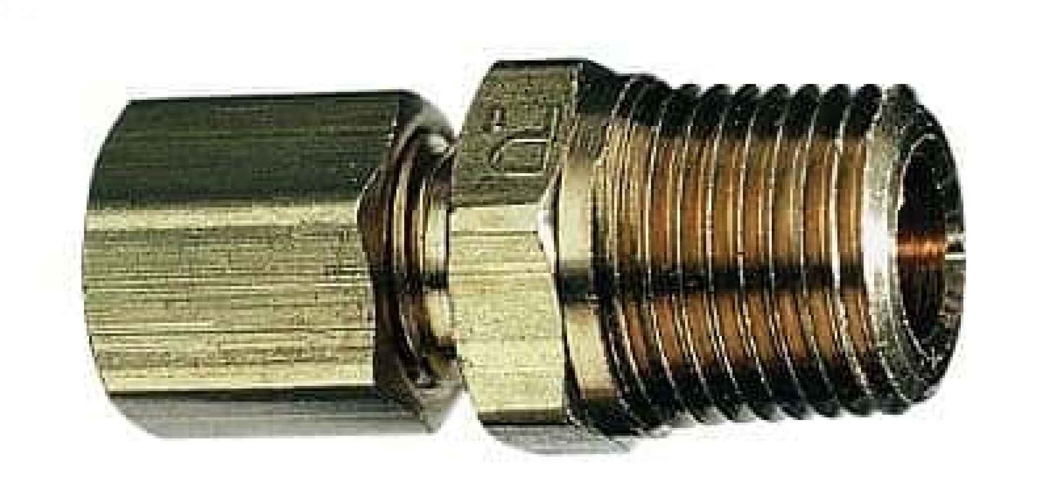 0.25 in. x 0.25 in. Brass Compression Male Adapter