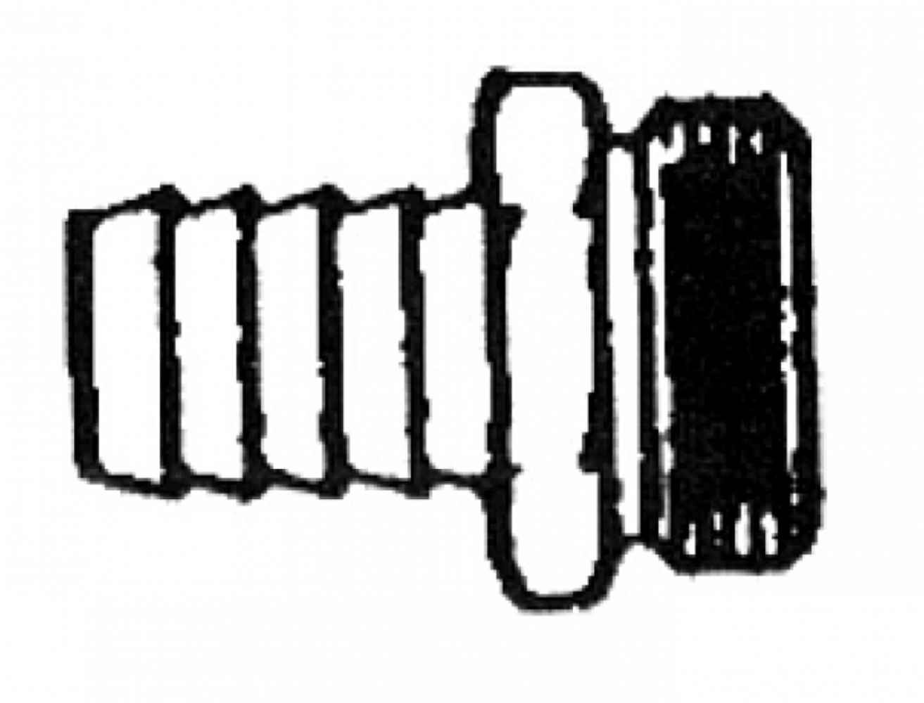 0.625 in. x 0.75 in. Brass Garden Hose Barb Male