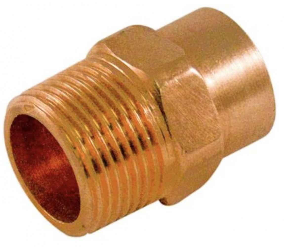 2 in. x 2 in. Copper Male Adapter - Cast