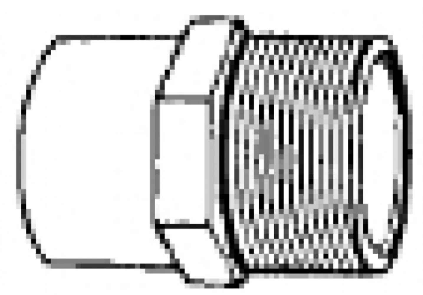3 in. x 3 in. Copper Male Adapter - Cast