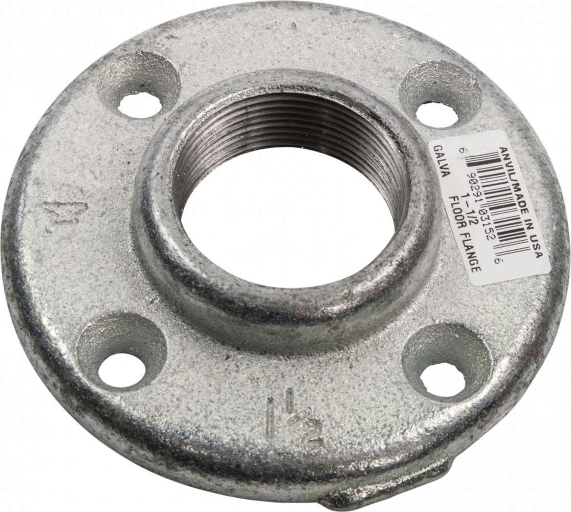 1.25 in. x 1.25 in. Galvanized Floor Flange