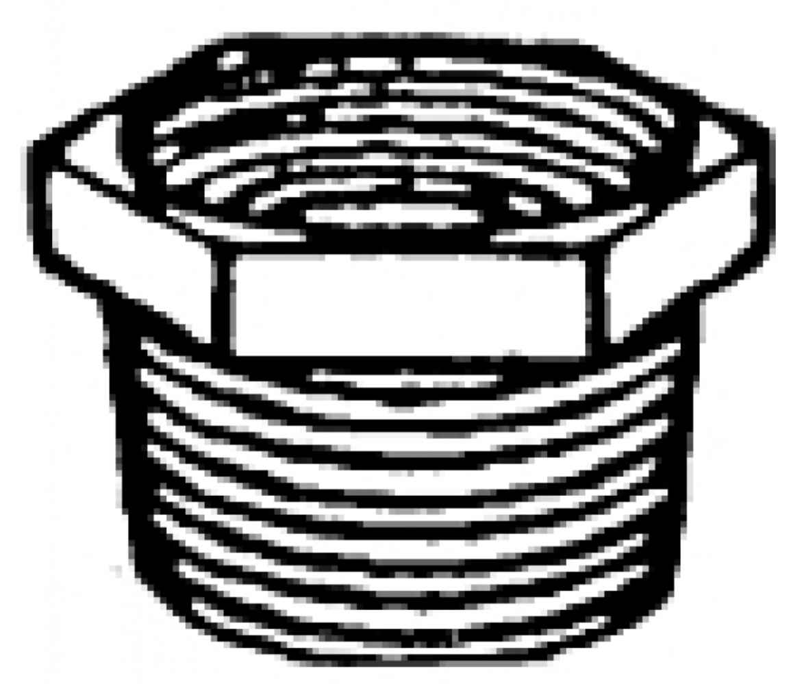 3 in. x 2 in. Galvanized Bushing