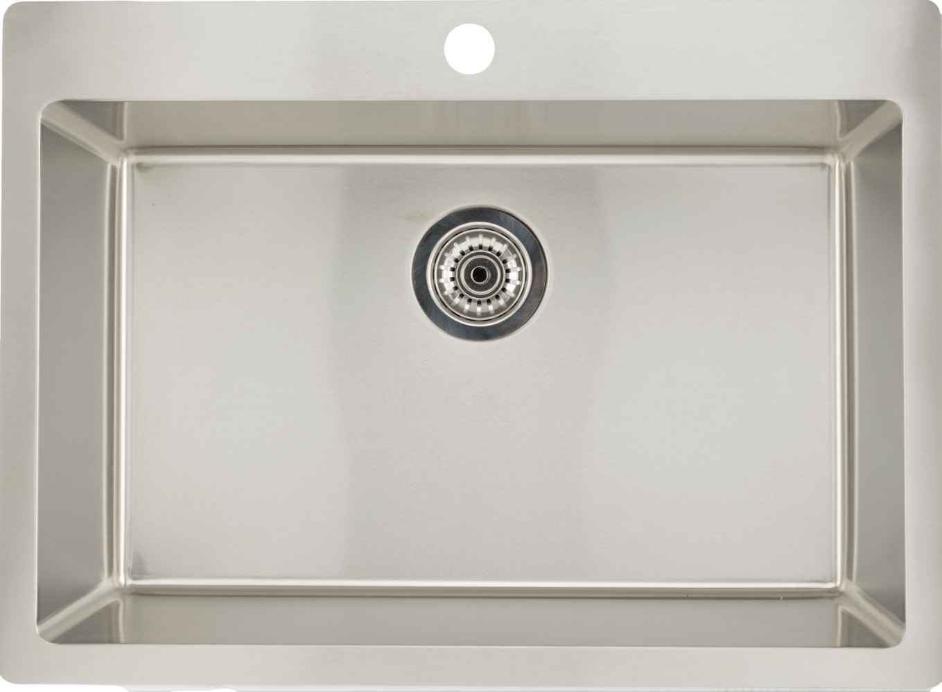 32-in. W CSA Approved Stainless Steel Kitchen Sink With 1 Bowl And 18 Gauge