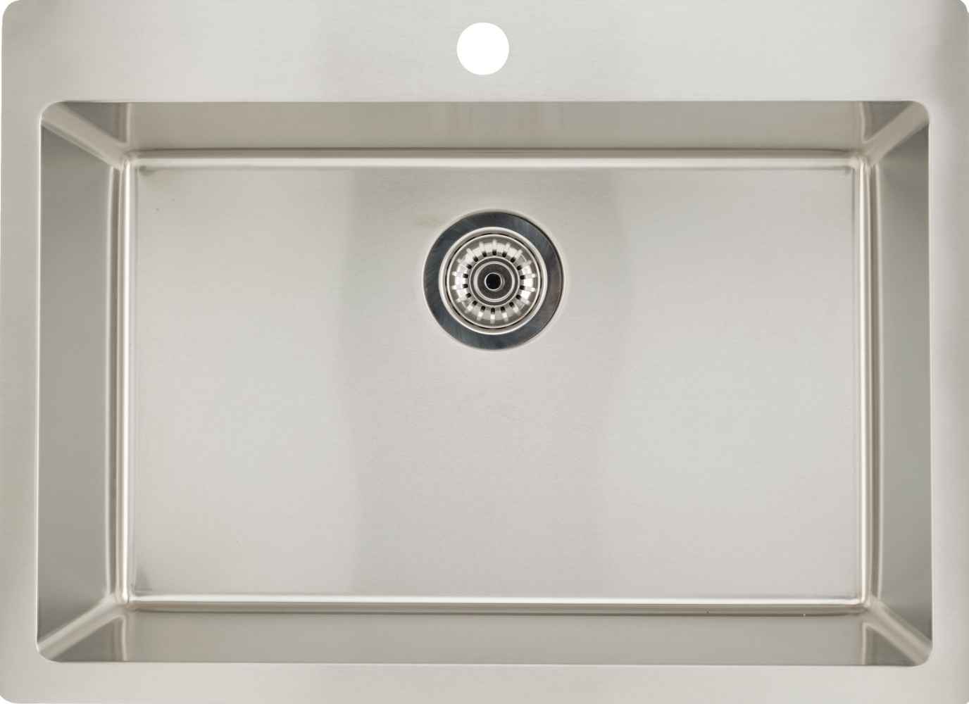 32-in. W CSA Approved Stainless Steel Laundry Sink With 1 Bowl And 18 Gauge