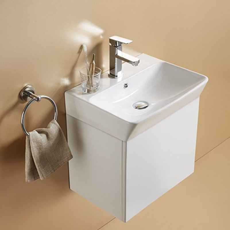 19.88-in. x 13.97-in. Rectangle Bathroom Vessel Sink White Enamel Glaze