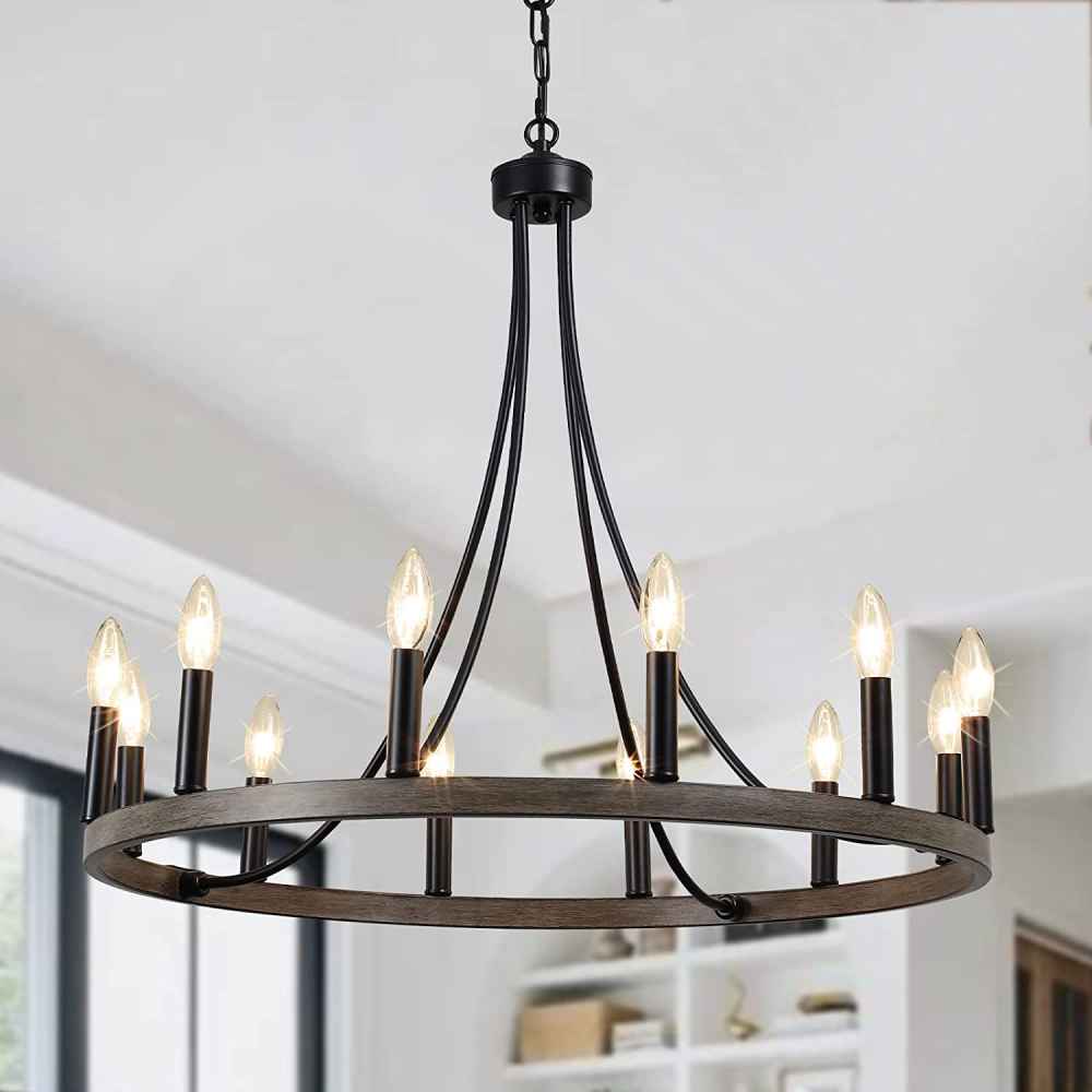 Ceiling Mount Chandelier Chandelier in Brown UL Certified 60W Per Socket